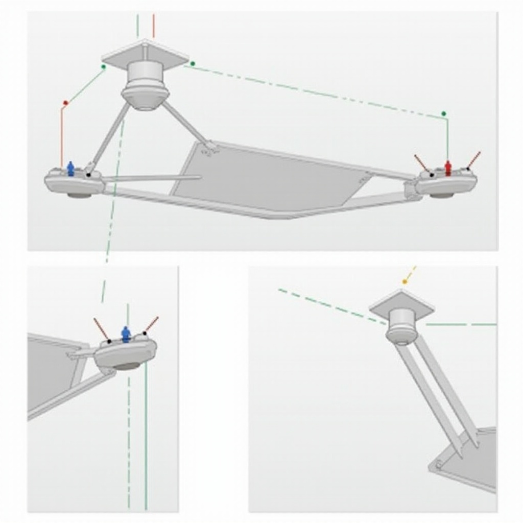 pag-mount ng projector sa suspindidong kisame