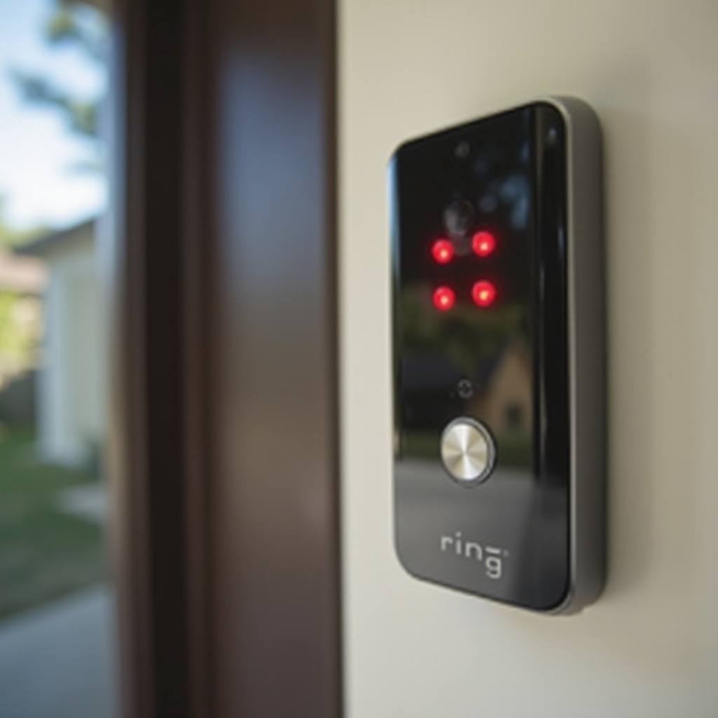 Ano ang ibig sabihin ng 4 na pulang ilaw sa Ring doorbell
