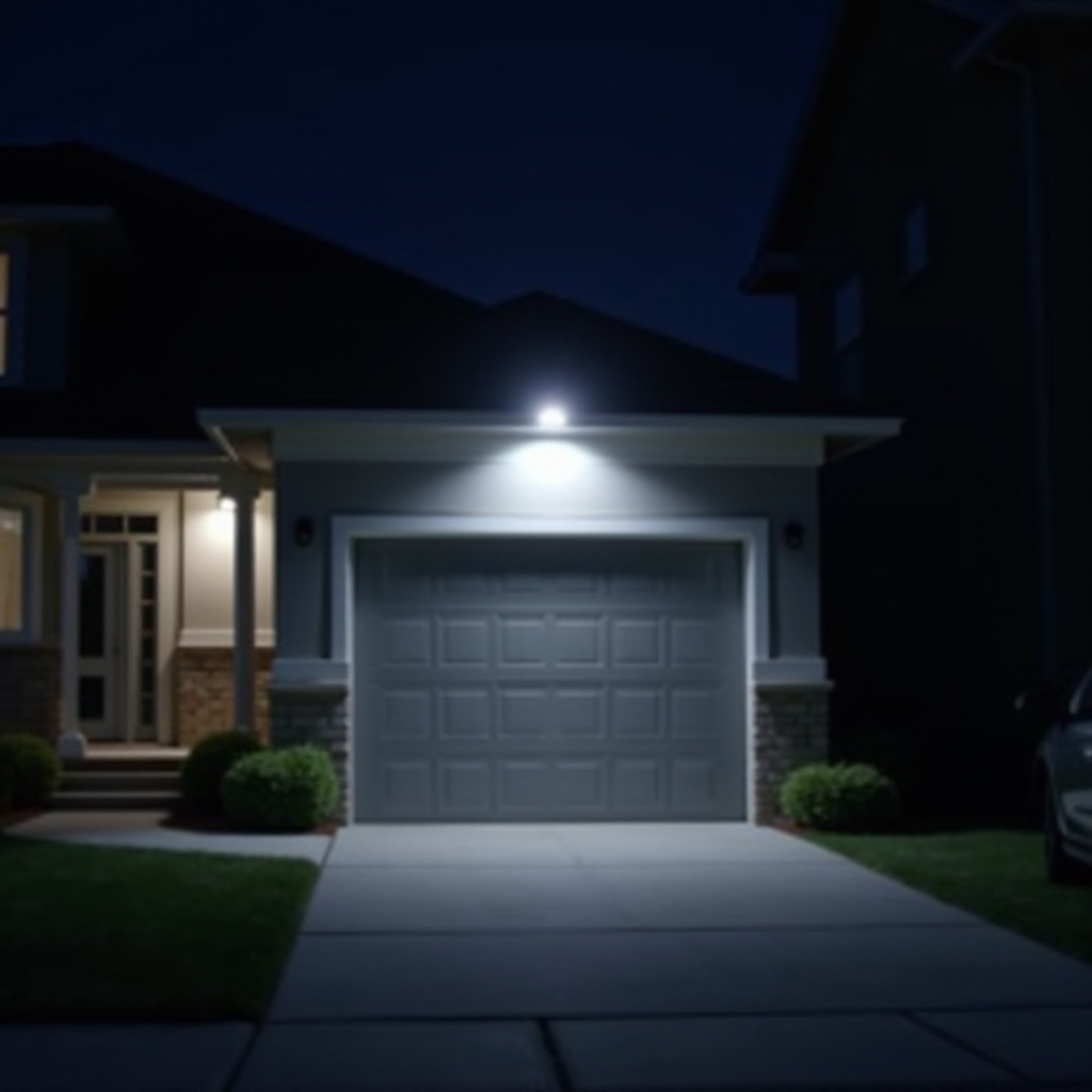 夜のRing Floodlight Cam