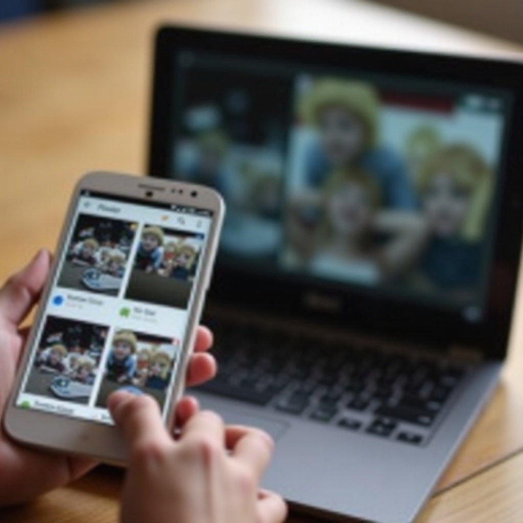 G PureからChromebookに写真をコピーする方法。