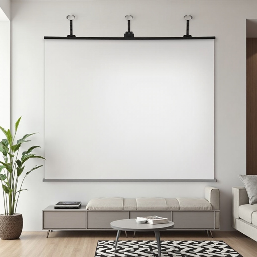 วิธีการแขวนจอโปรเจคเตอร์โดยไม่ต้องเจาะ